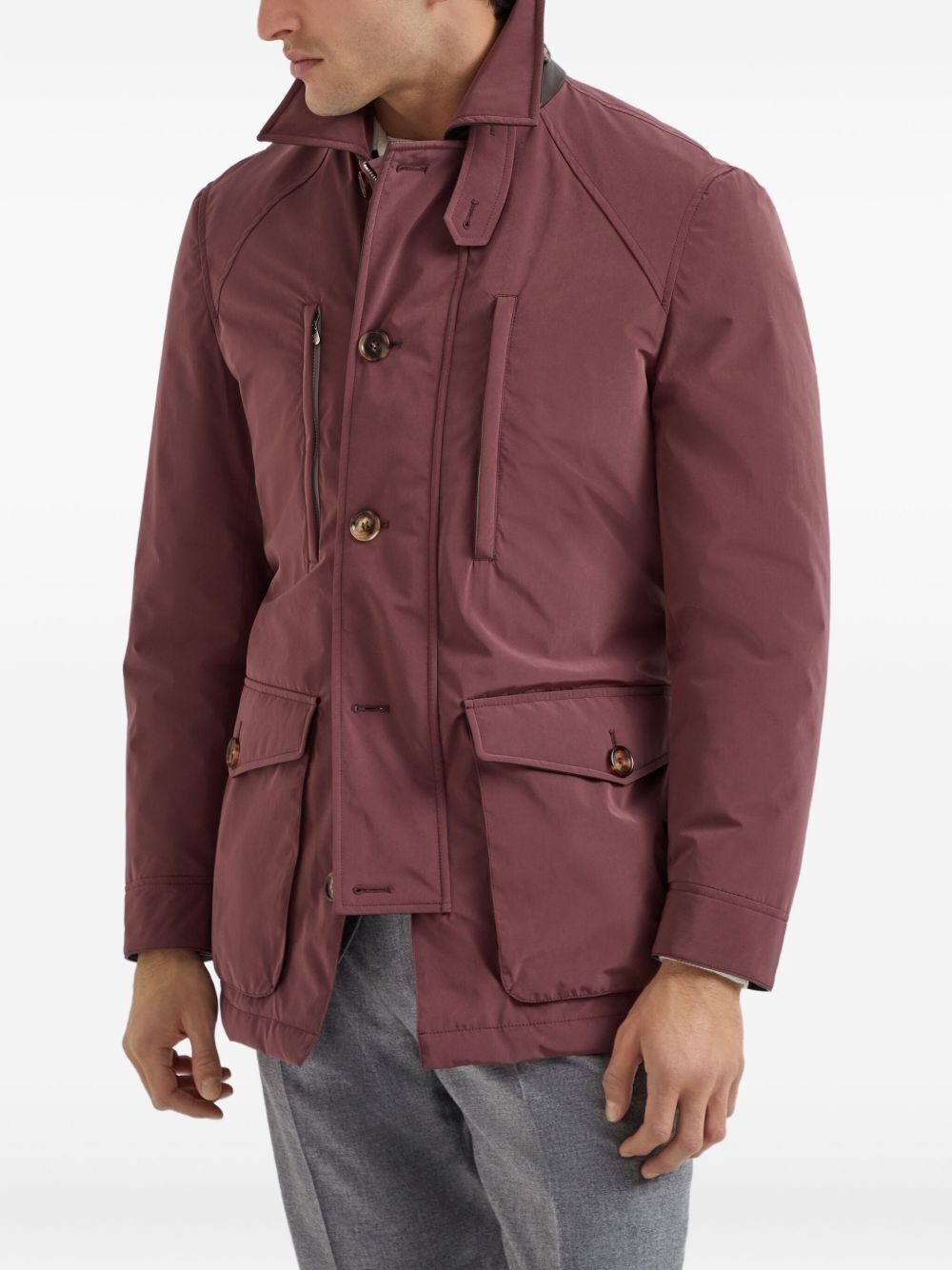 belted safari jacket - 3