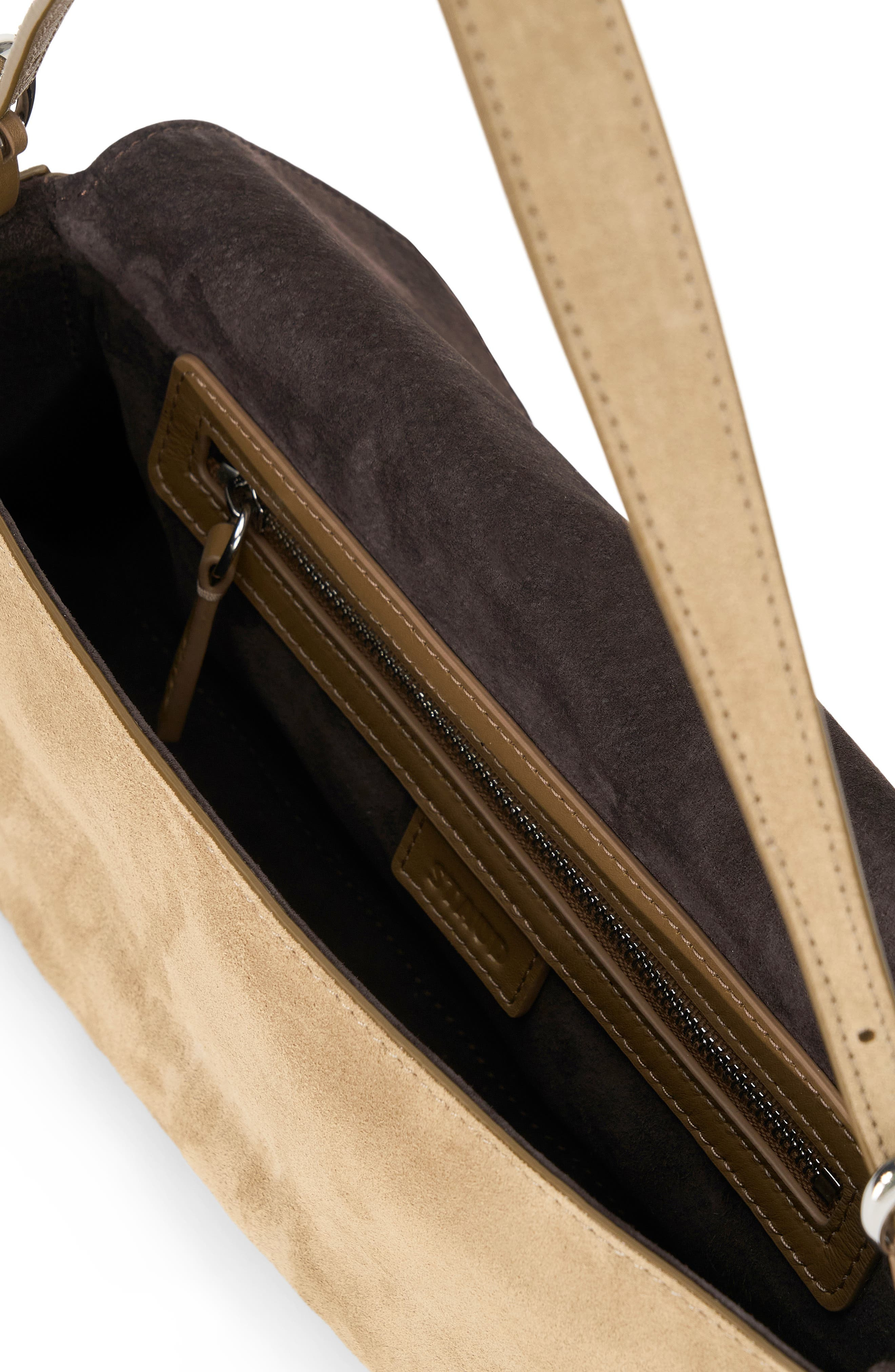 STAUD Harlow Leather Shoulder Bag in Dune at Nordstrom - 2