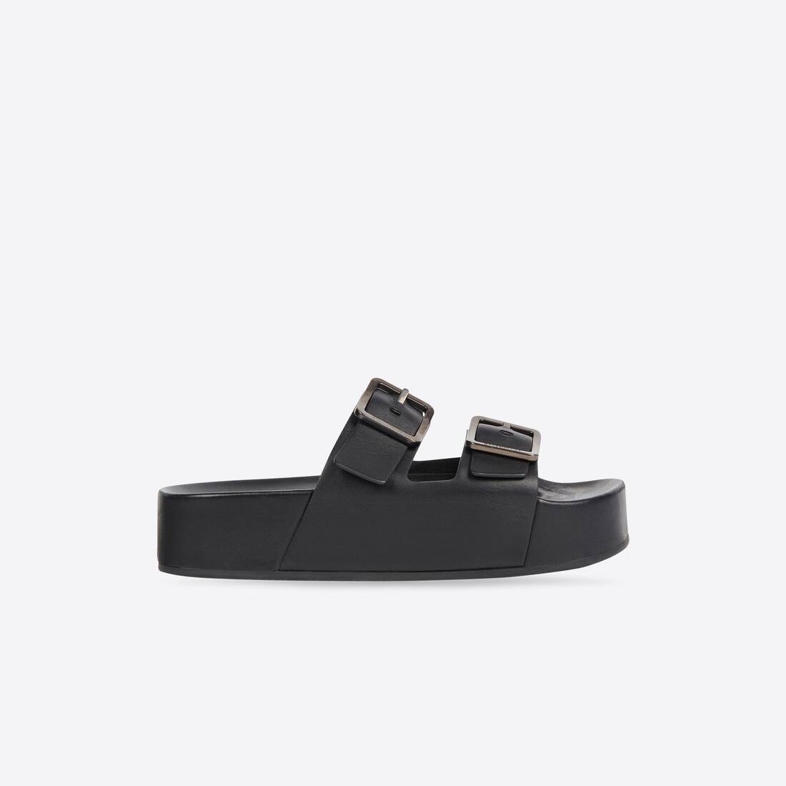 Men's Mallorca Platform Sandal in Black/white - 1