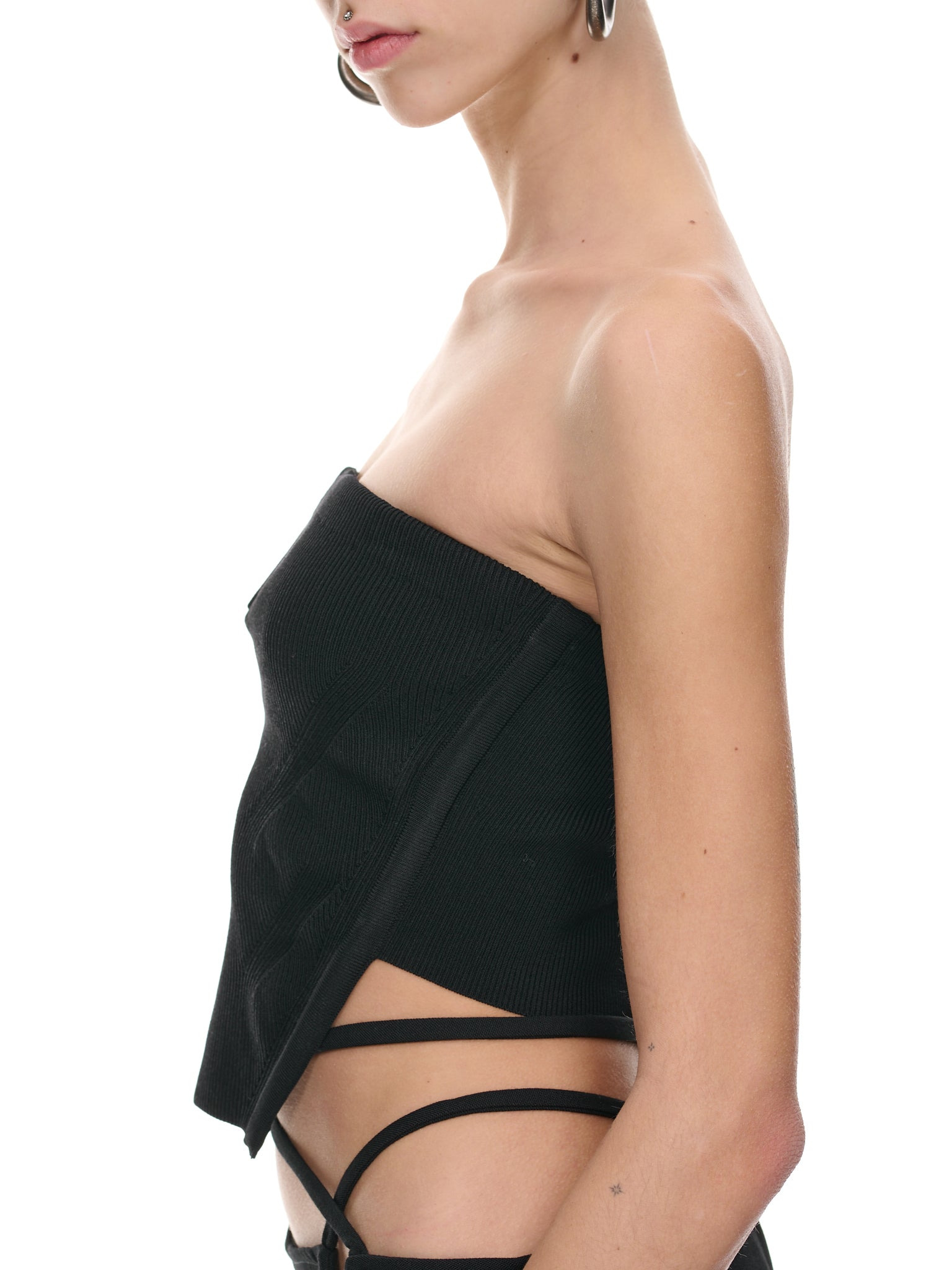 Rib V-Wire Corset Top - 3