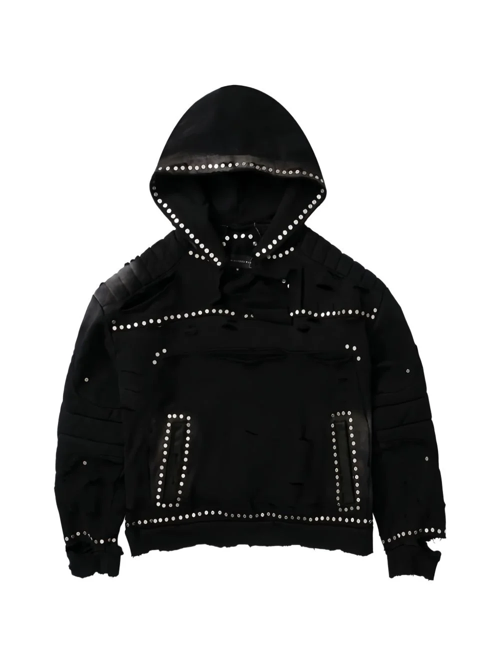 studded hoodie - 1
