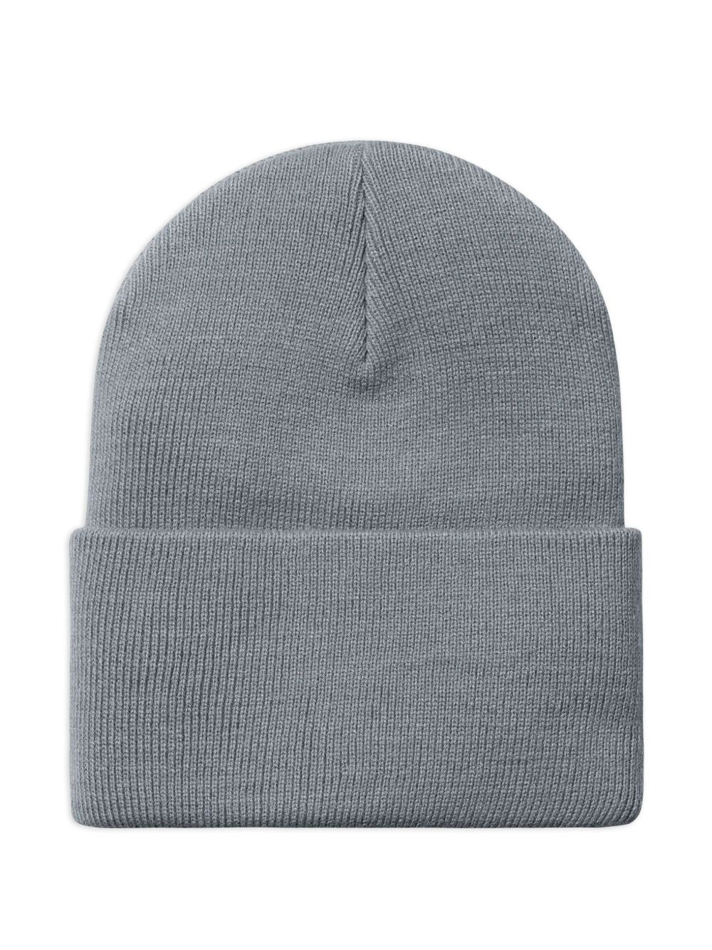 ribbed knit watch hat - 2
