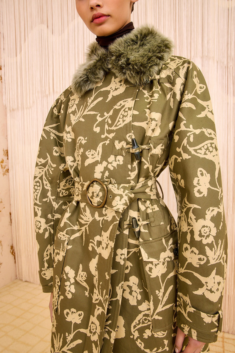 ULLA JOHNSON Sigrid Trench Coat with Removeable Collar outlook