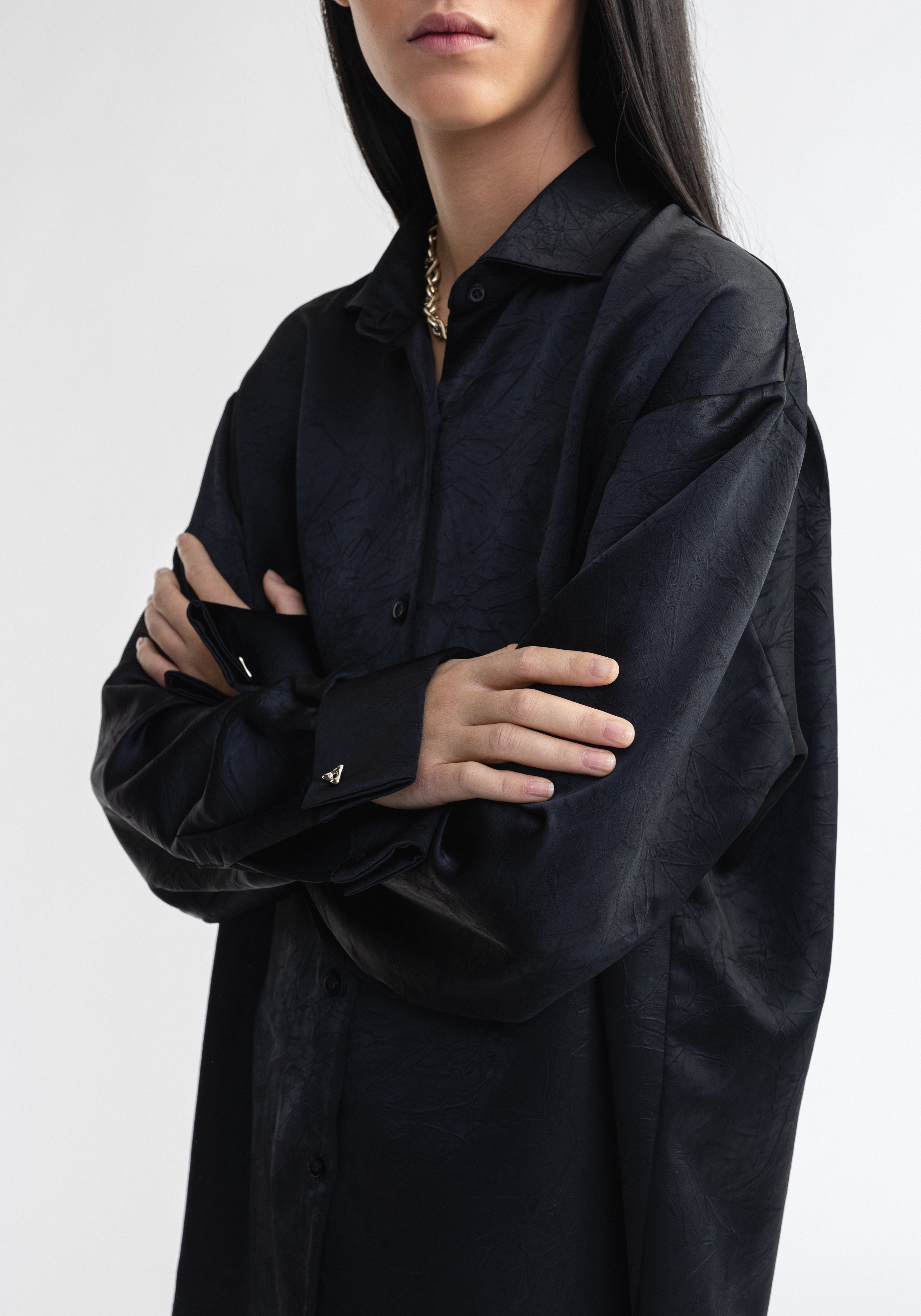 TERRE
Oversized satin shirt - 2