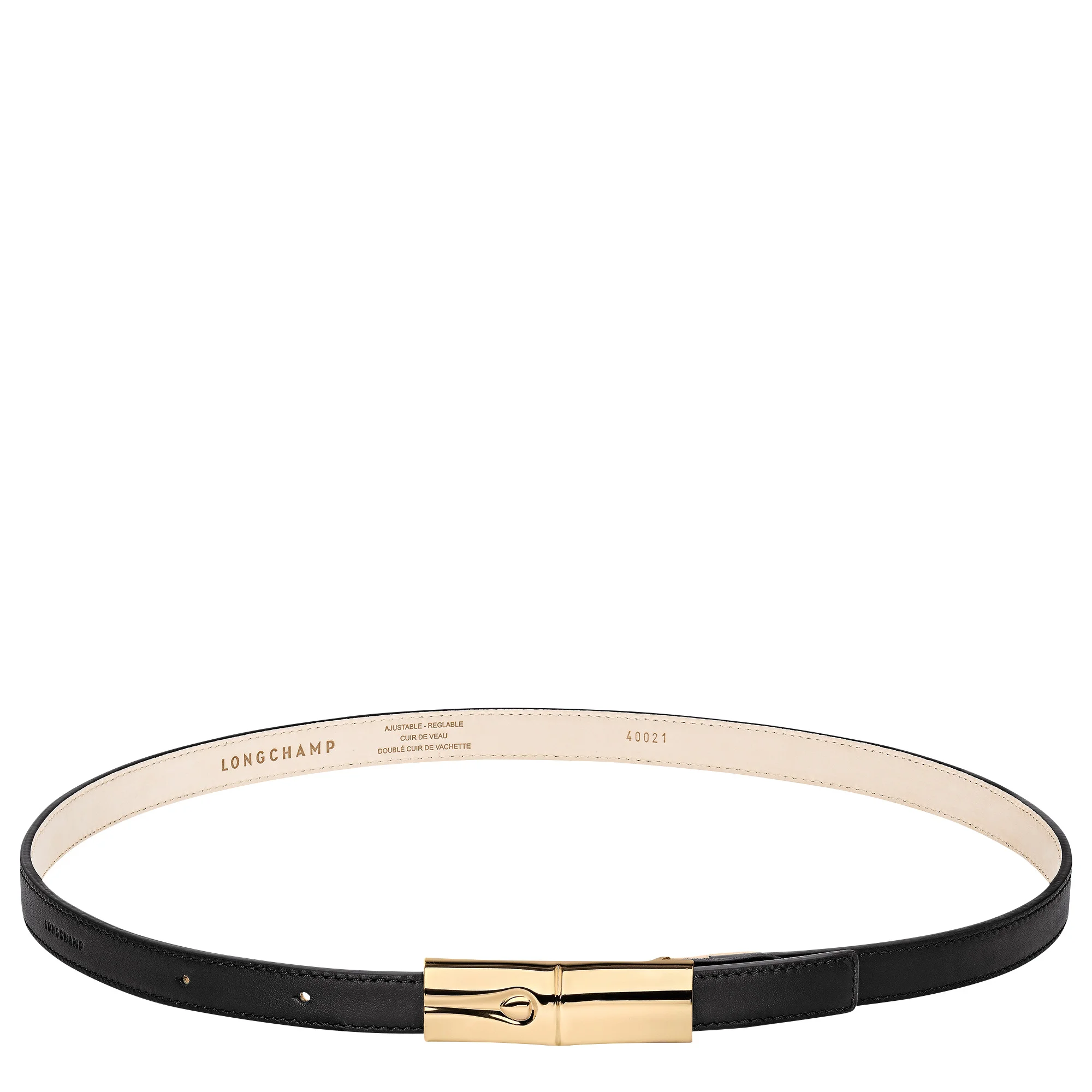 Le Roseau Ladies' belt Black - Leather - 1