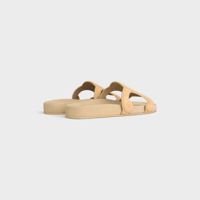 CELINE TRIOMPHE SLIDE IN SUEDE CALFSKIN outlook