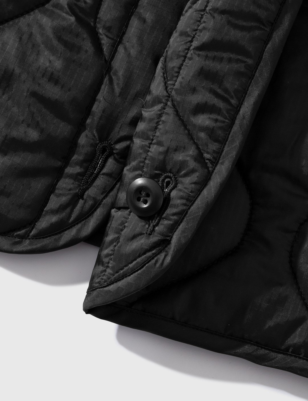 zip-up padded layered coat - 14