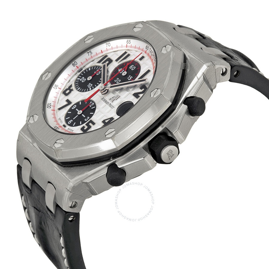 Pre-owned Audemars Piguet Royal Oak Offshore Chronograph Tachymeter Silver Dial Men's Watch 26170ST. - 2