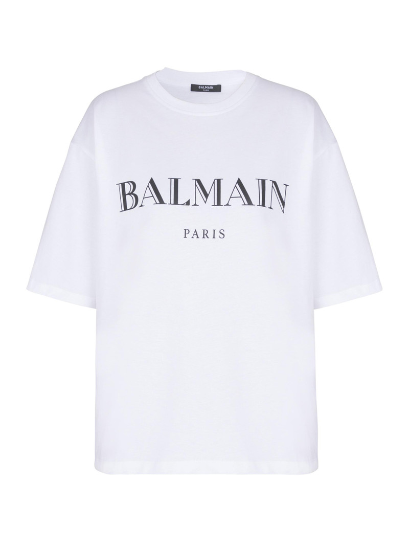 Women's Bulky Logo Graphic T-Shirt - White Black 1