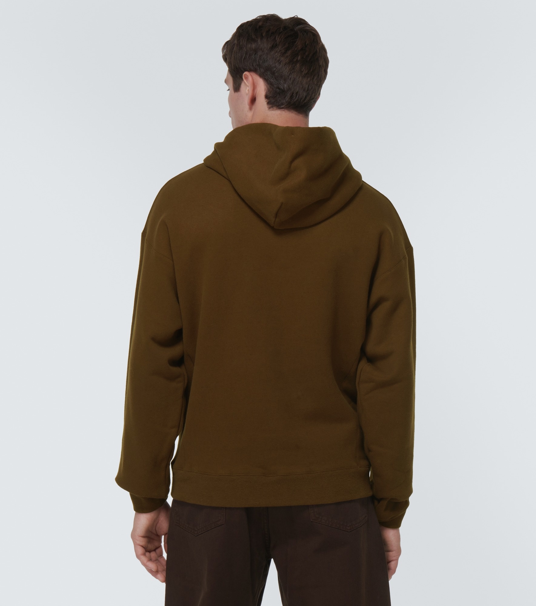 Cotton-blend jersey hoodie - 4