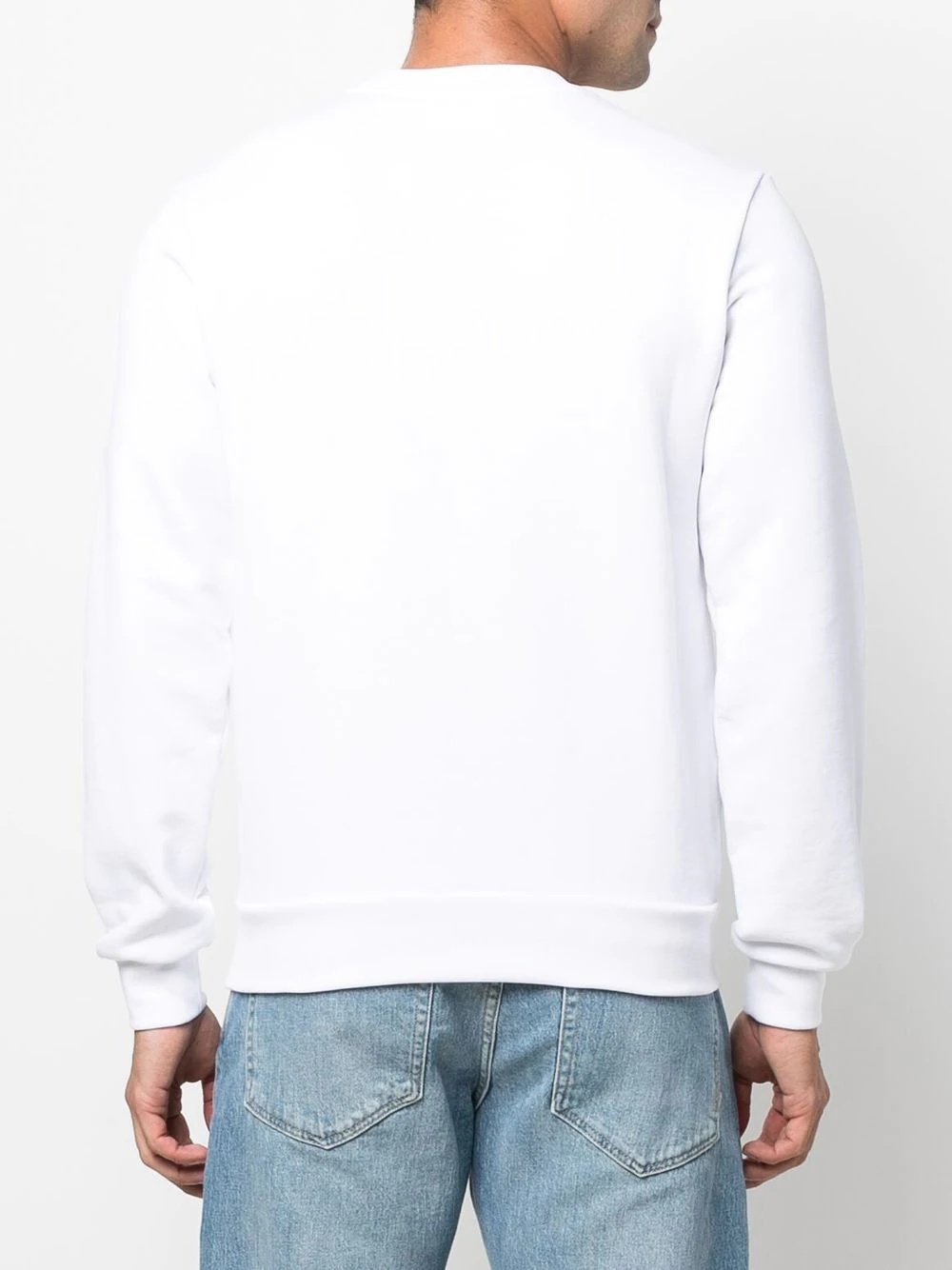 embroidered-logo crewneck sweatshirt - 4