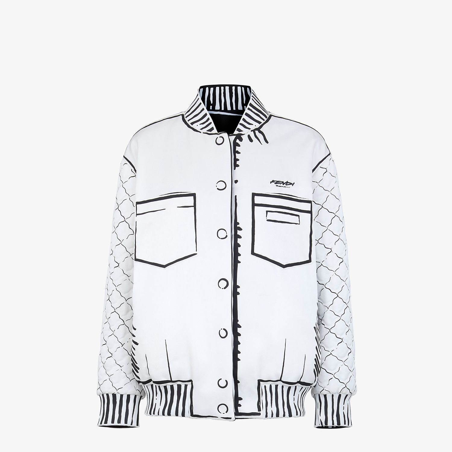 Fendi Roma Joshua Vides silk bomber - 1