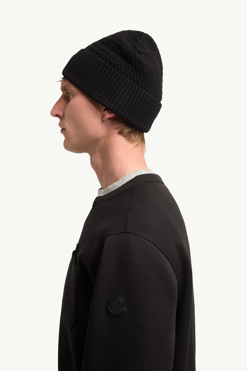 Leather Logo Tag Cotton Blend Sweatshirt 3