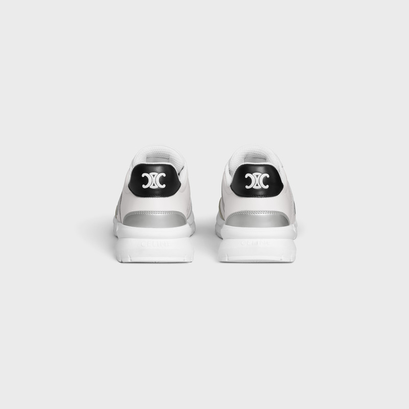 CELINE CELINE RUNNER CR-02 LOW LACE-UP SNEAKER in Calfskin, Suede Calfskin and Matte Metallic Calfskin outlook