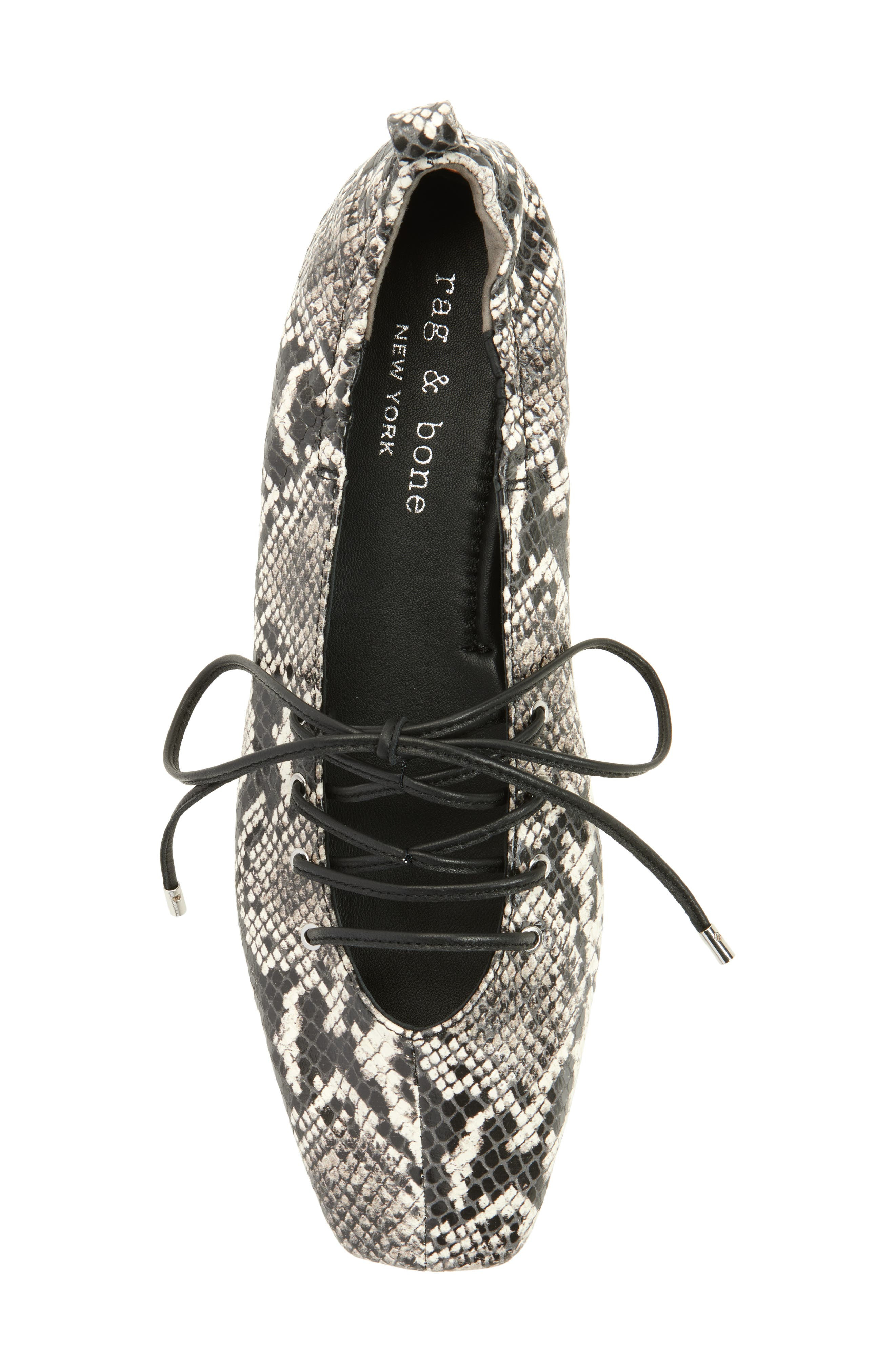 rag & bone Sophia Ballet Flat in White Sn at Nordstrom - 5