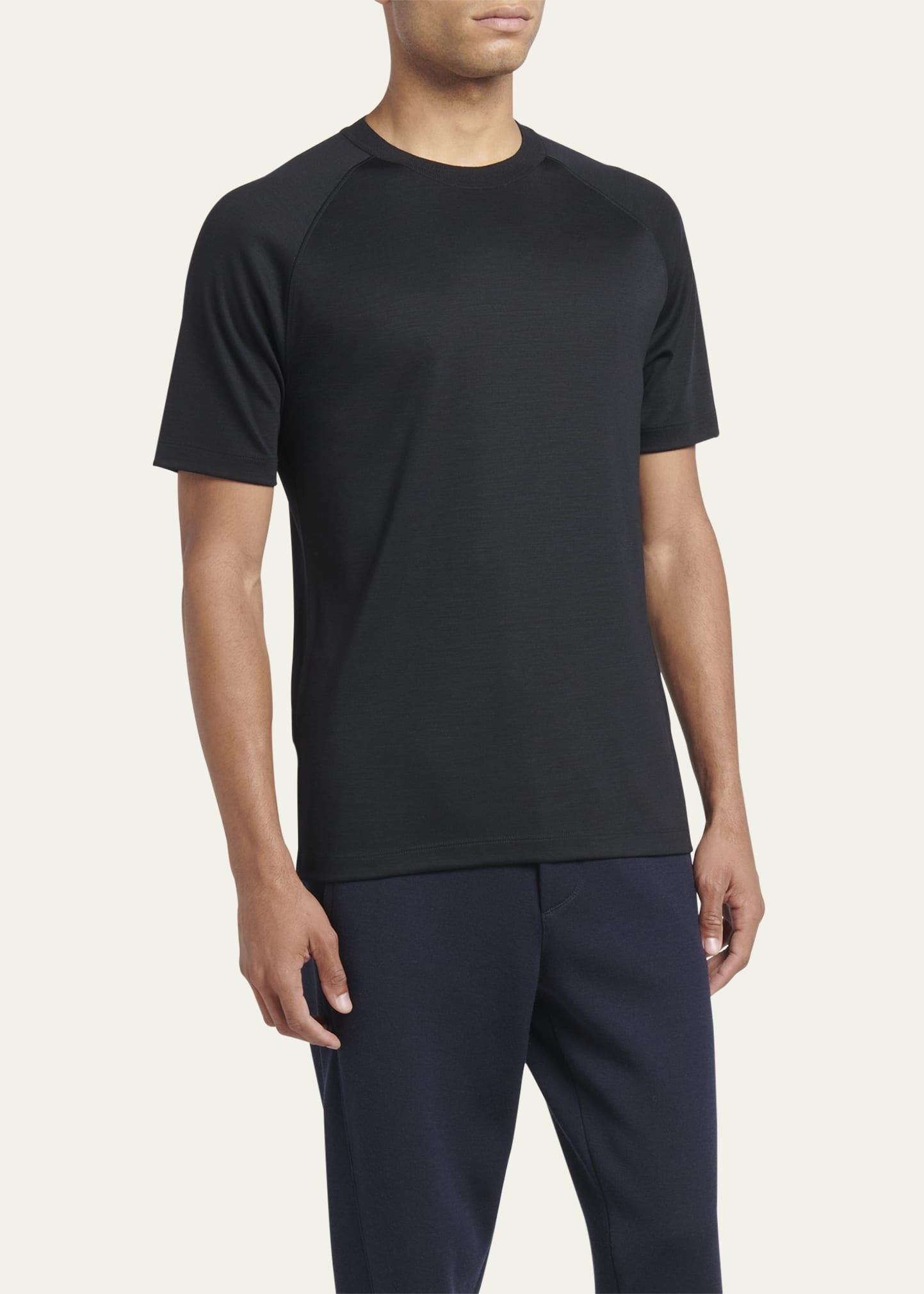 Men's Wool-Stretch Crewneck T-Shirt - 4