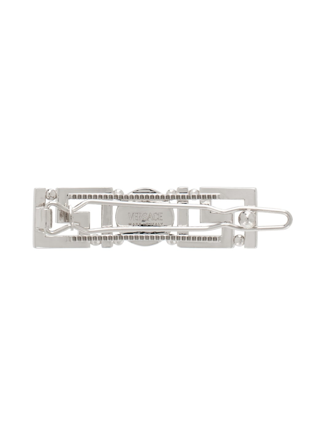 Silver Greca Hair Clip - 2