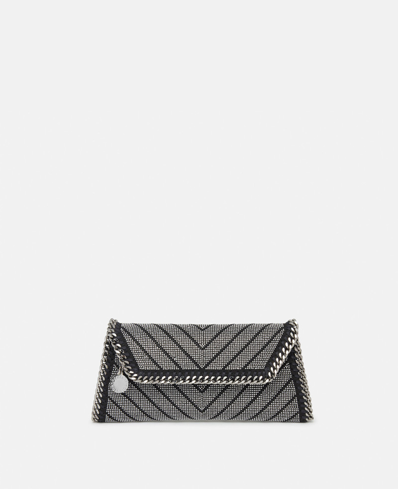Falabella Crystal Chevron Clutch 1