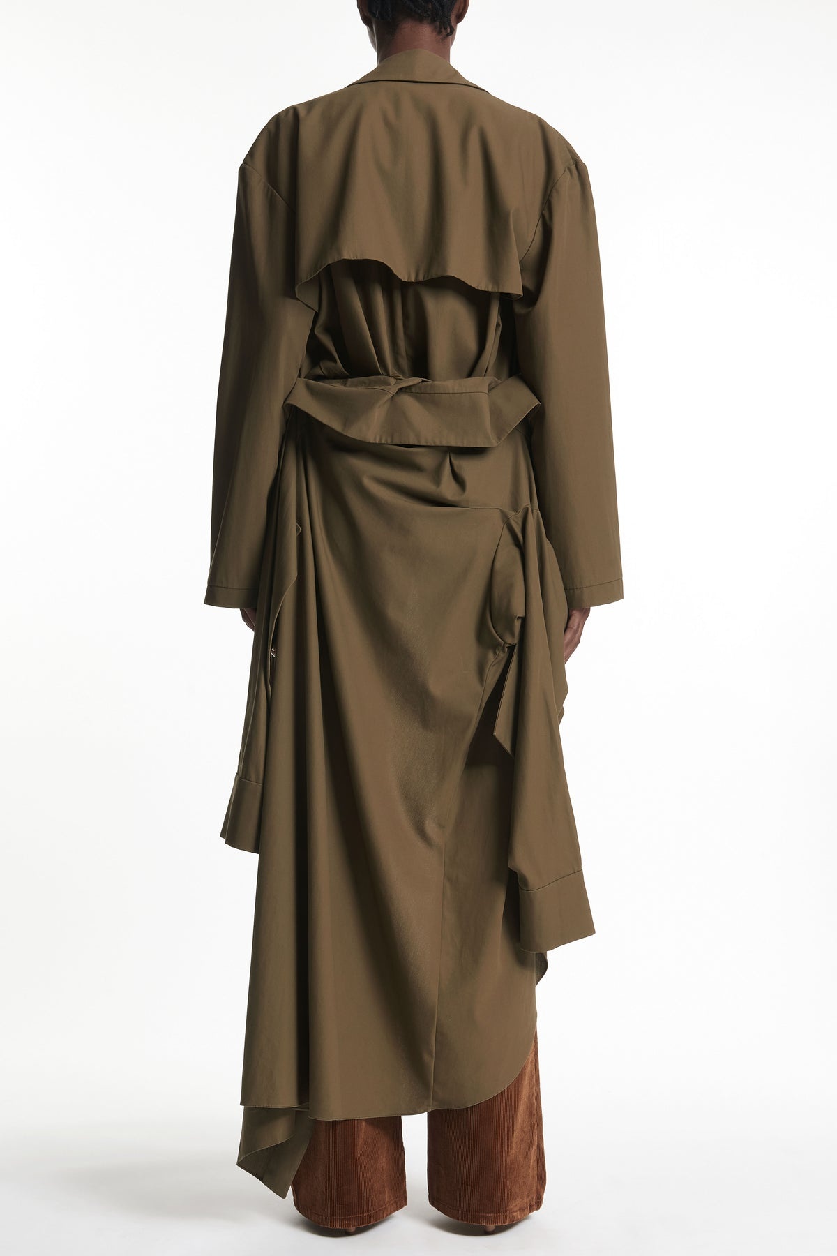 TRENCH COAT WITH SHIRT SLEEVE BELT KHAKI - 8