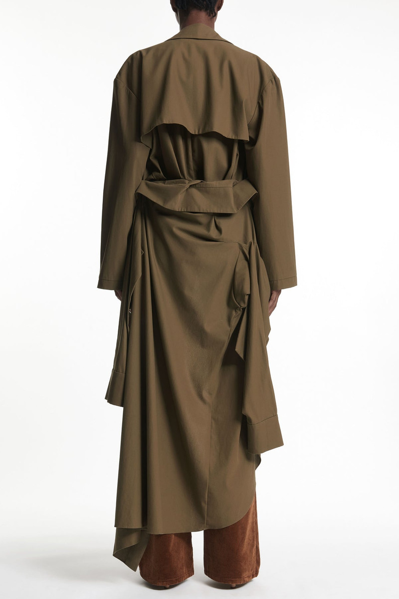 TRENCH COAT WITH SHIRT SLEEVE BELT KHAKI 8