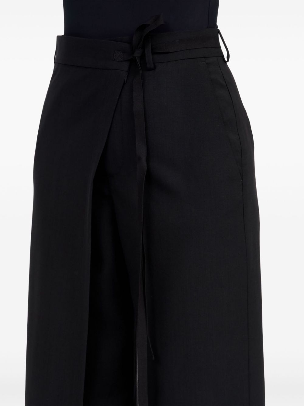 single-stitch logo flared trousers - 7