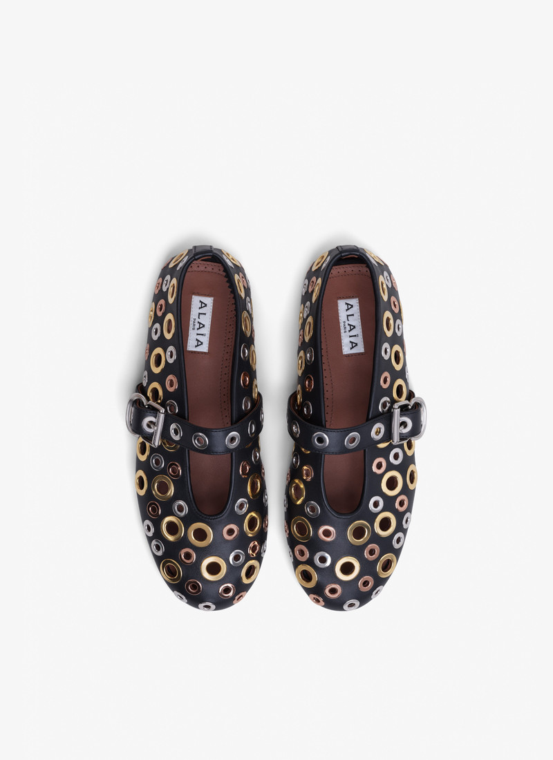 Alaïa BALLET FLATS EYELET IN LAMBSKIN outlook