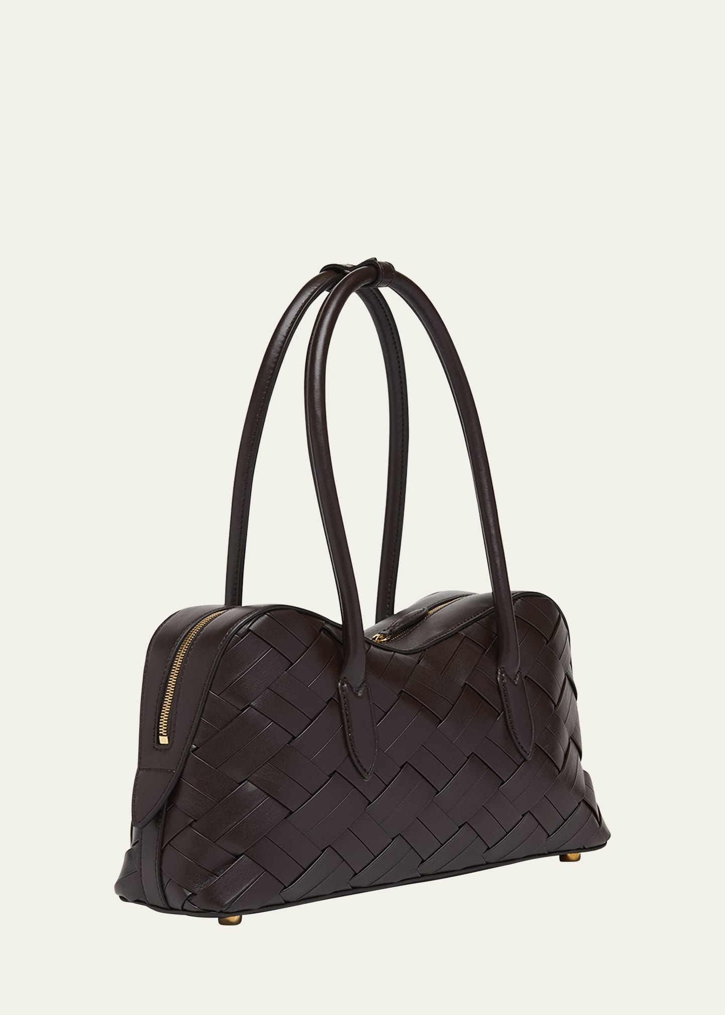 Ryder Woven Vegan Leather Shoulder Bag - 3