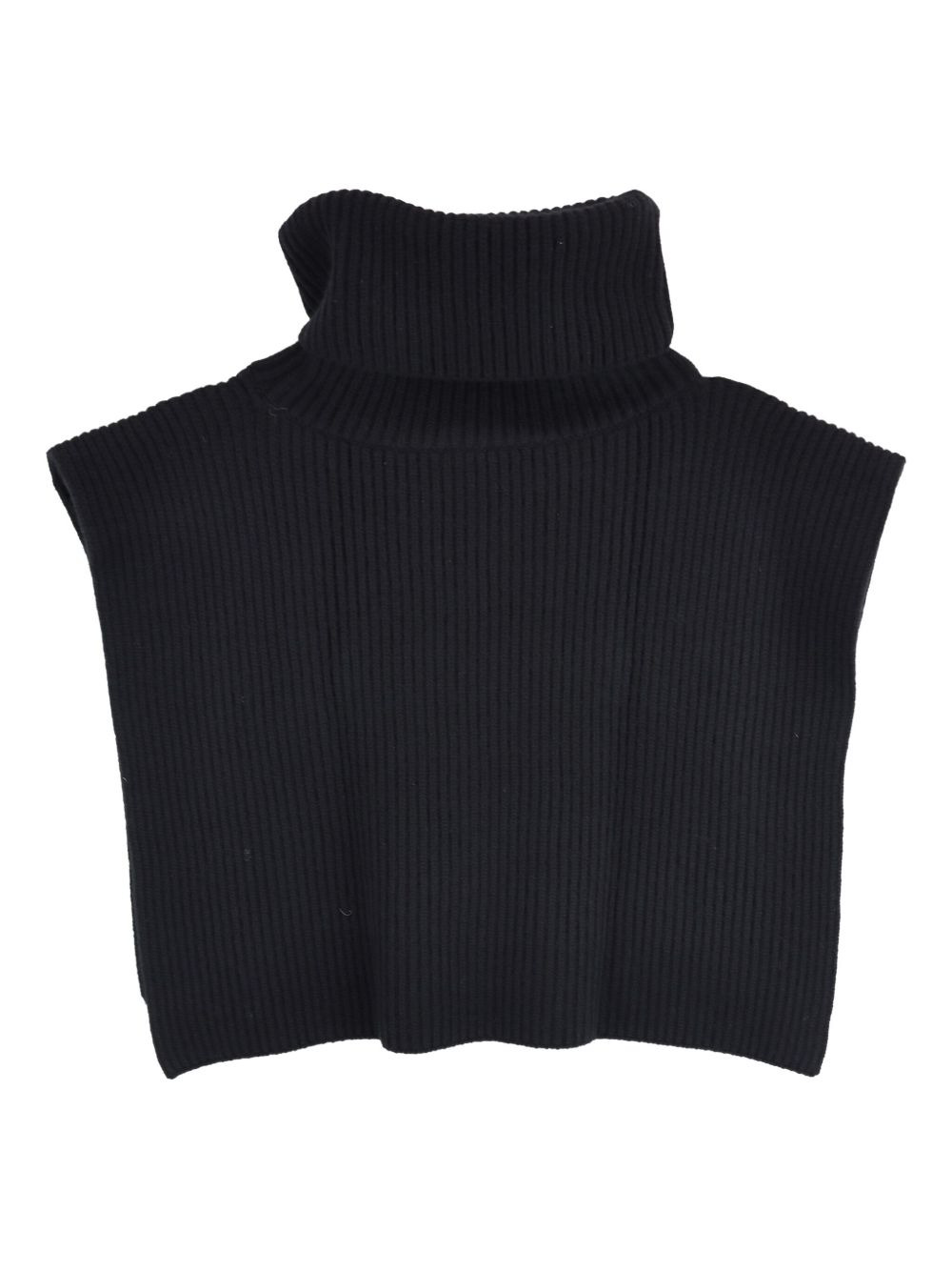 ribbed turtleneck collar - 2