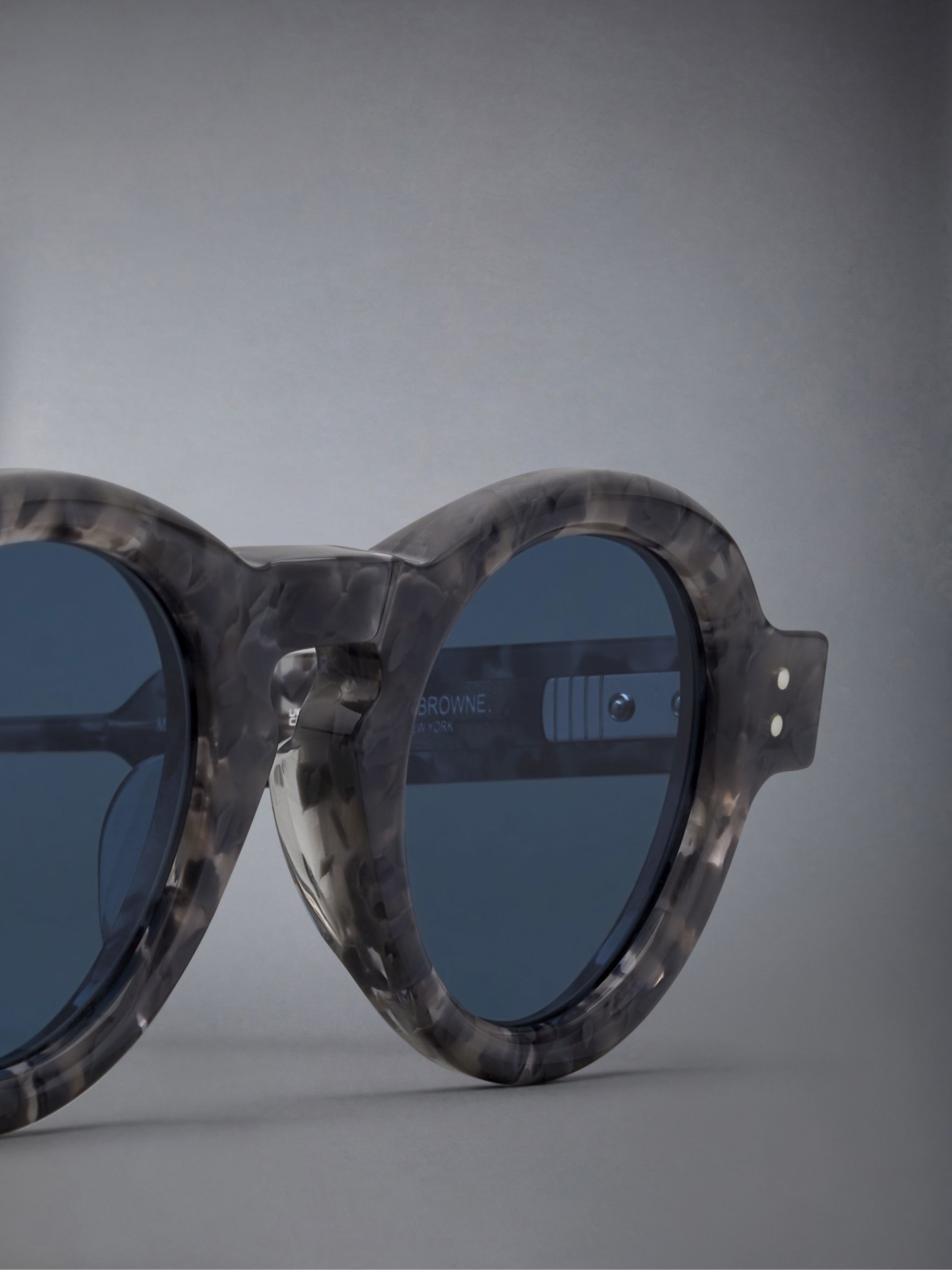 TORTOISE ACETATE ROUND SUNGLASSES - 3