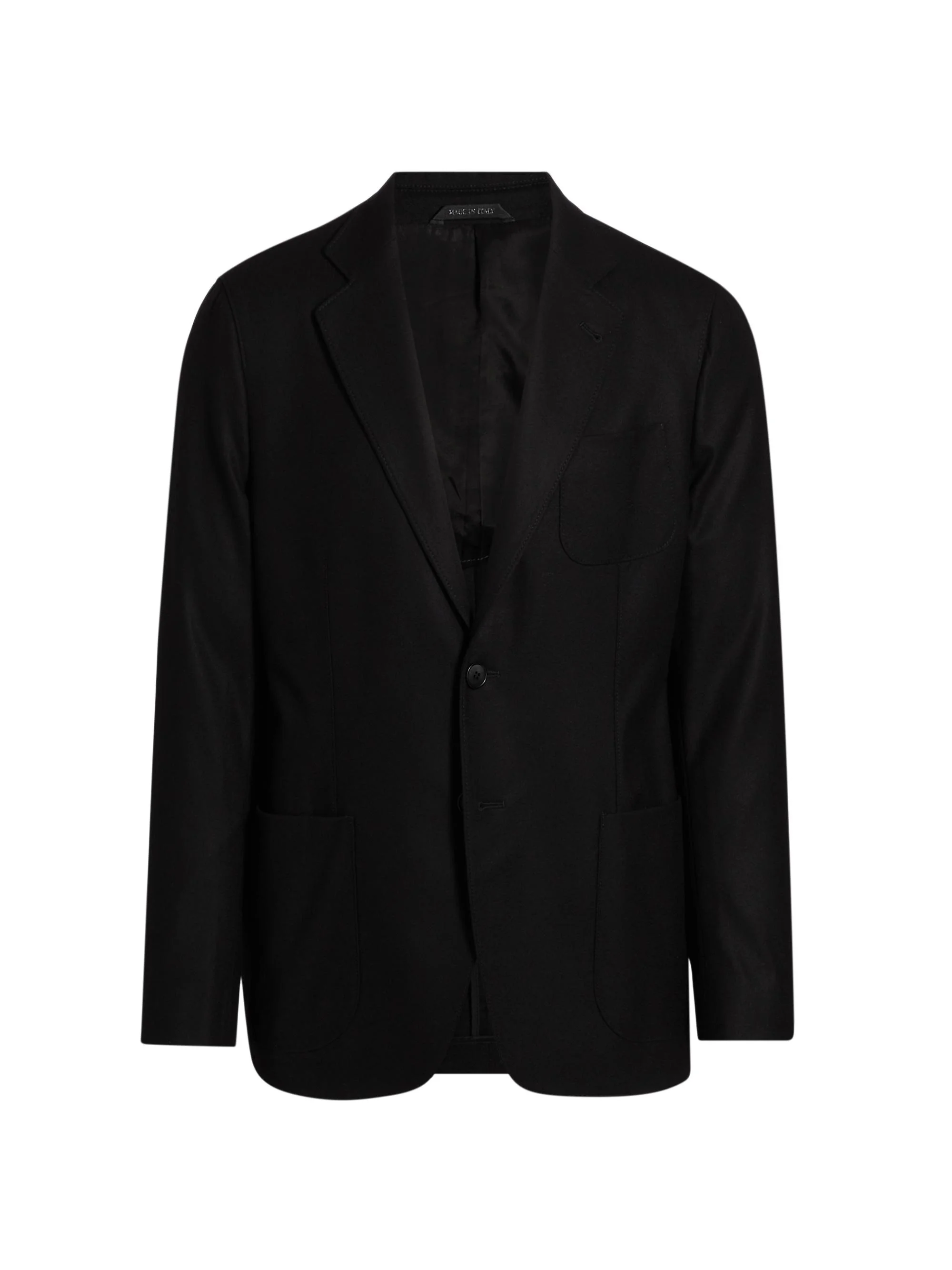 Men's Cashmere Stretch Upton Jacket - Black - 1