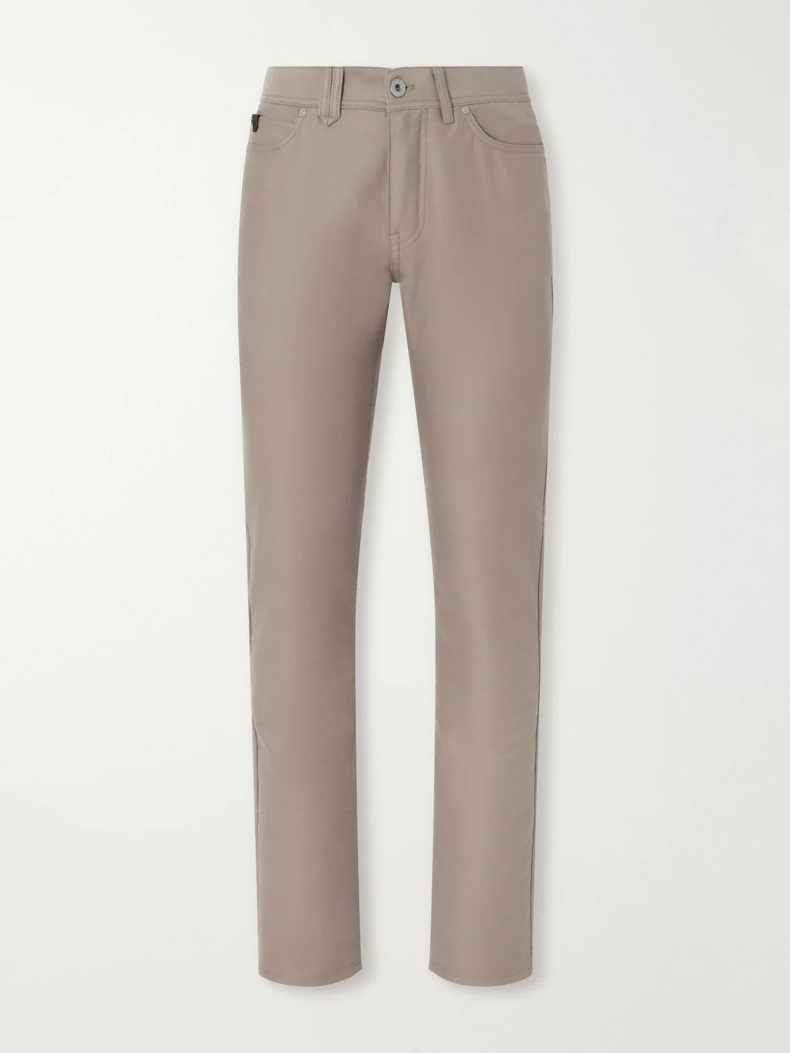 Straight-Leg Cotton-Moleskin Trousers - 1