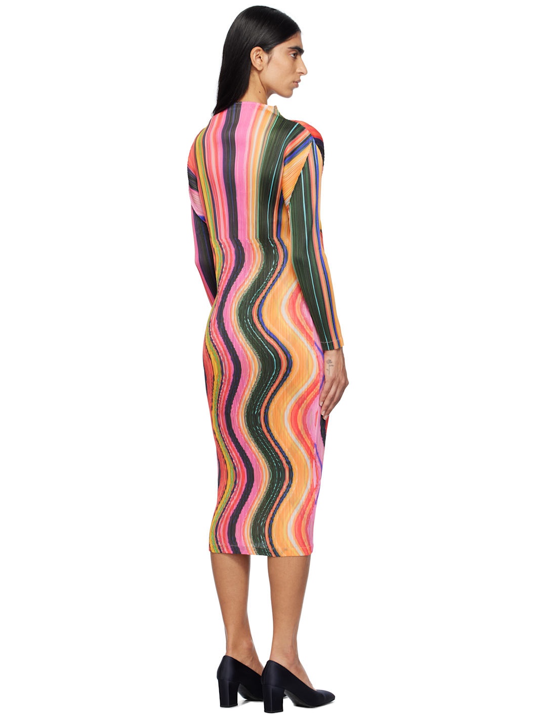 Multicolor Warp Maxi Dress - 3