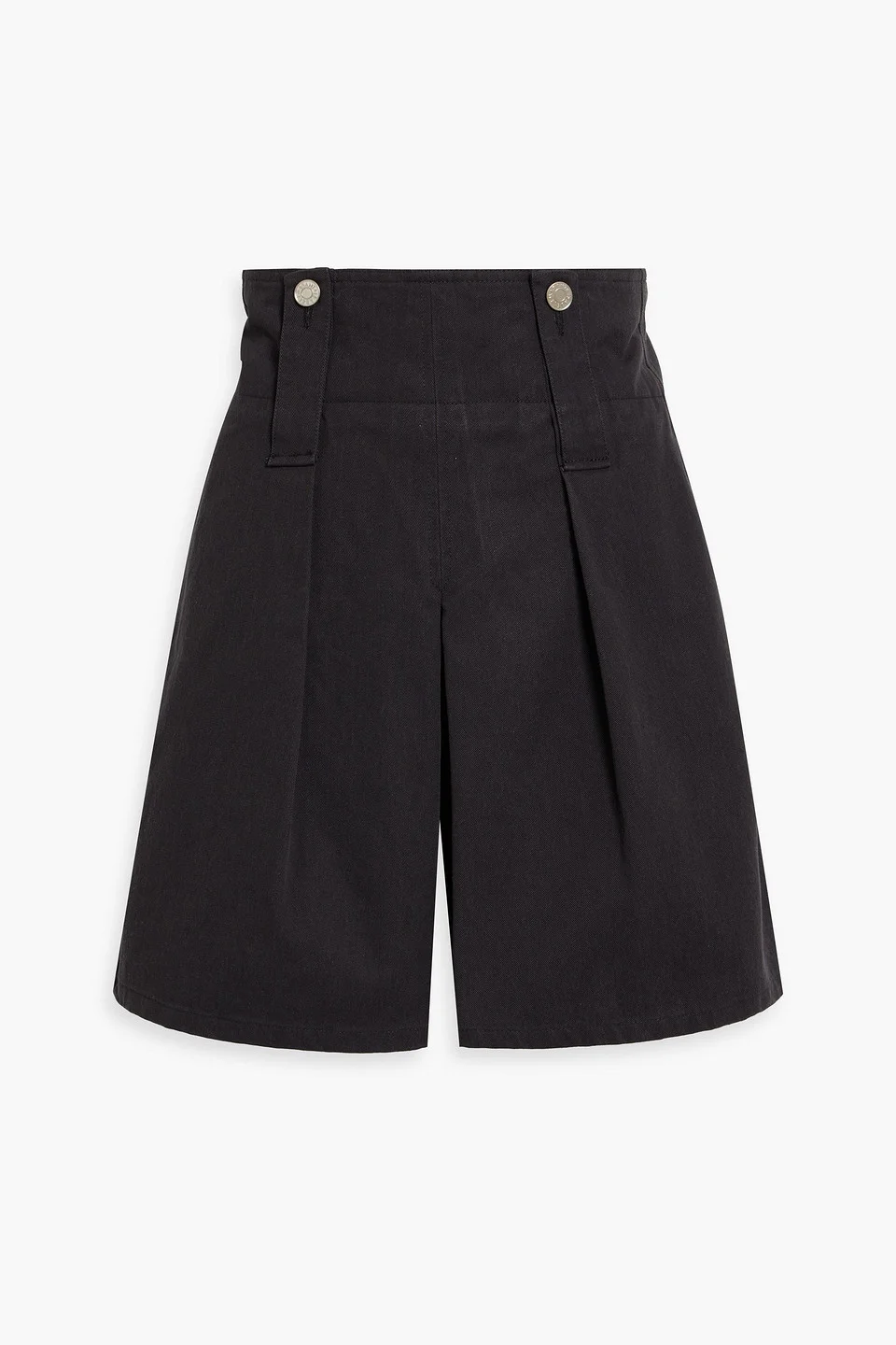 Dicochia pleated cotton-twill shorts - 1