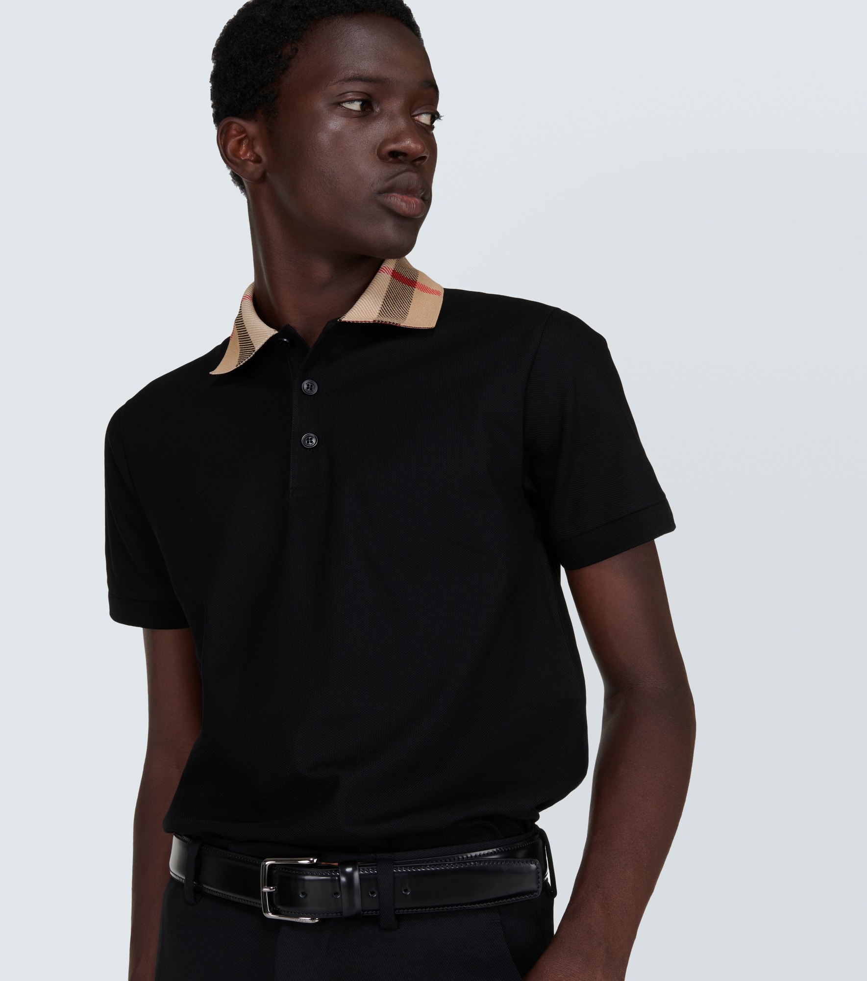 Burberry Check cotton piqué polo shirt - 5