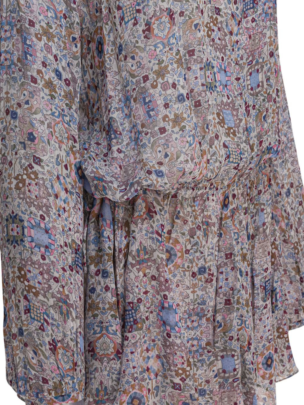geometric-pattern mini dress - 4