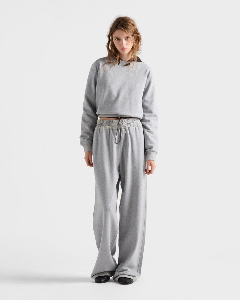 Prada Cotton crew-neck sweatshirt outlook