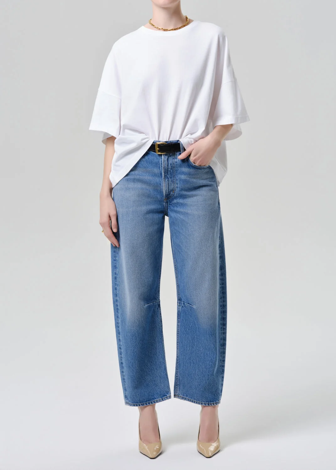 Cape Tee In White - 1