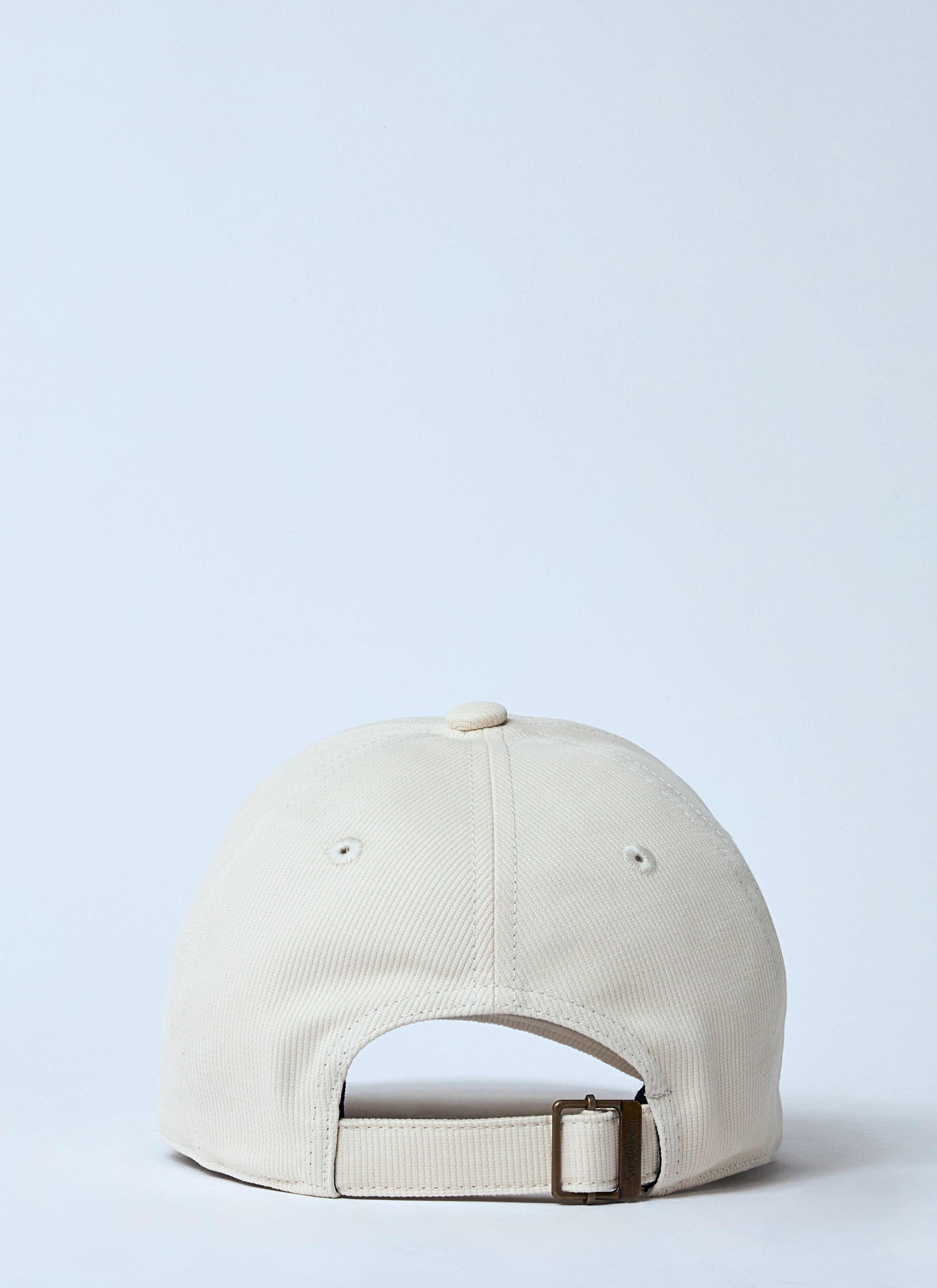 Saint Laurent Women Logo Embroidery Baseball Cap - 4