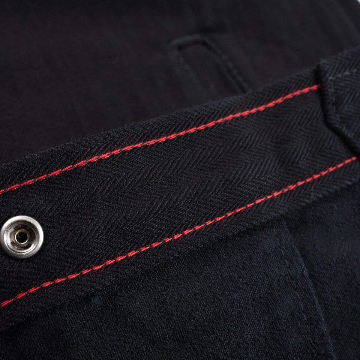 IHSH-410-BLK 14oz Herringbone CPO Western Shirt Black - 5