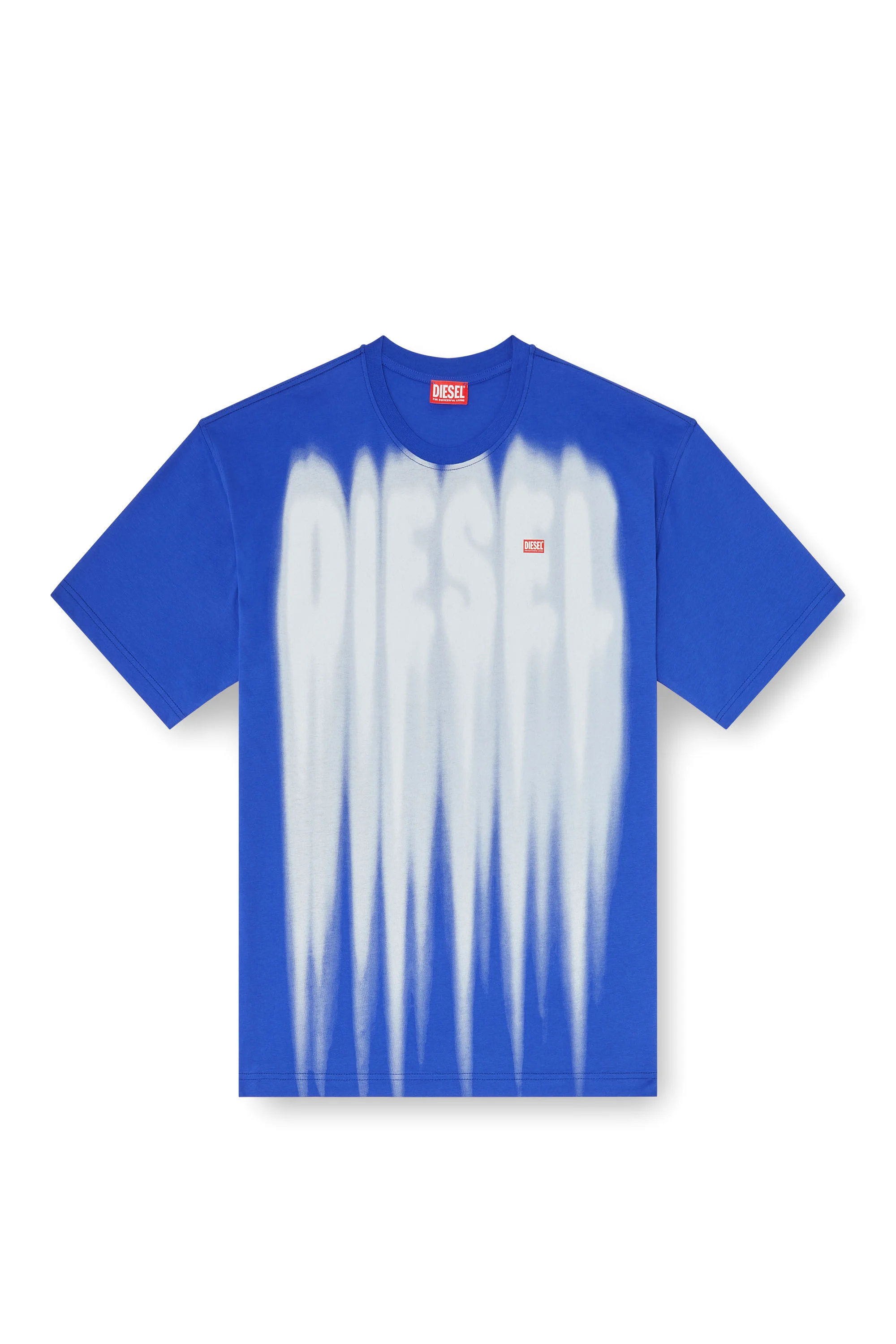 COTTON T-SHIRT WITH BOLD LOGO PRINT - 1
