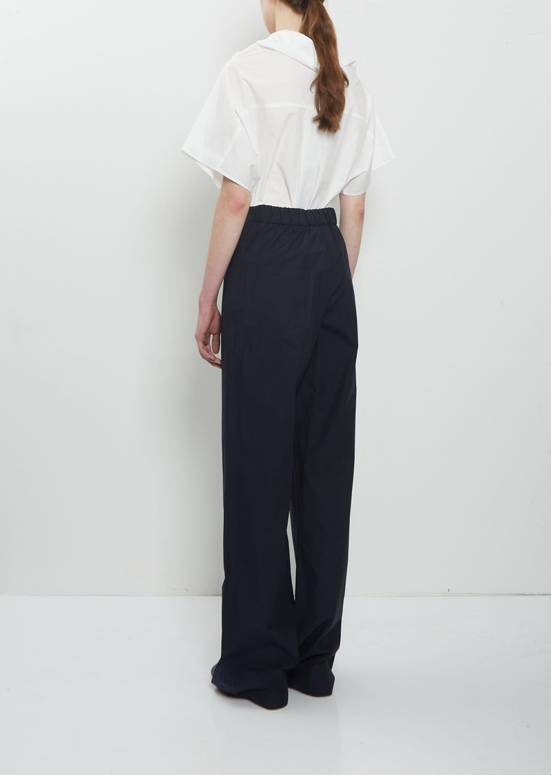 DUŠAN Cotton Popeline Full Pants — Midnight outlook