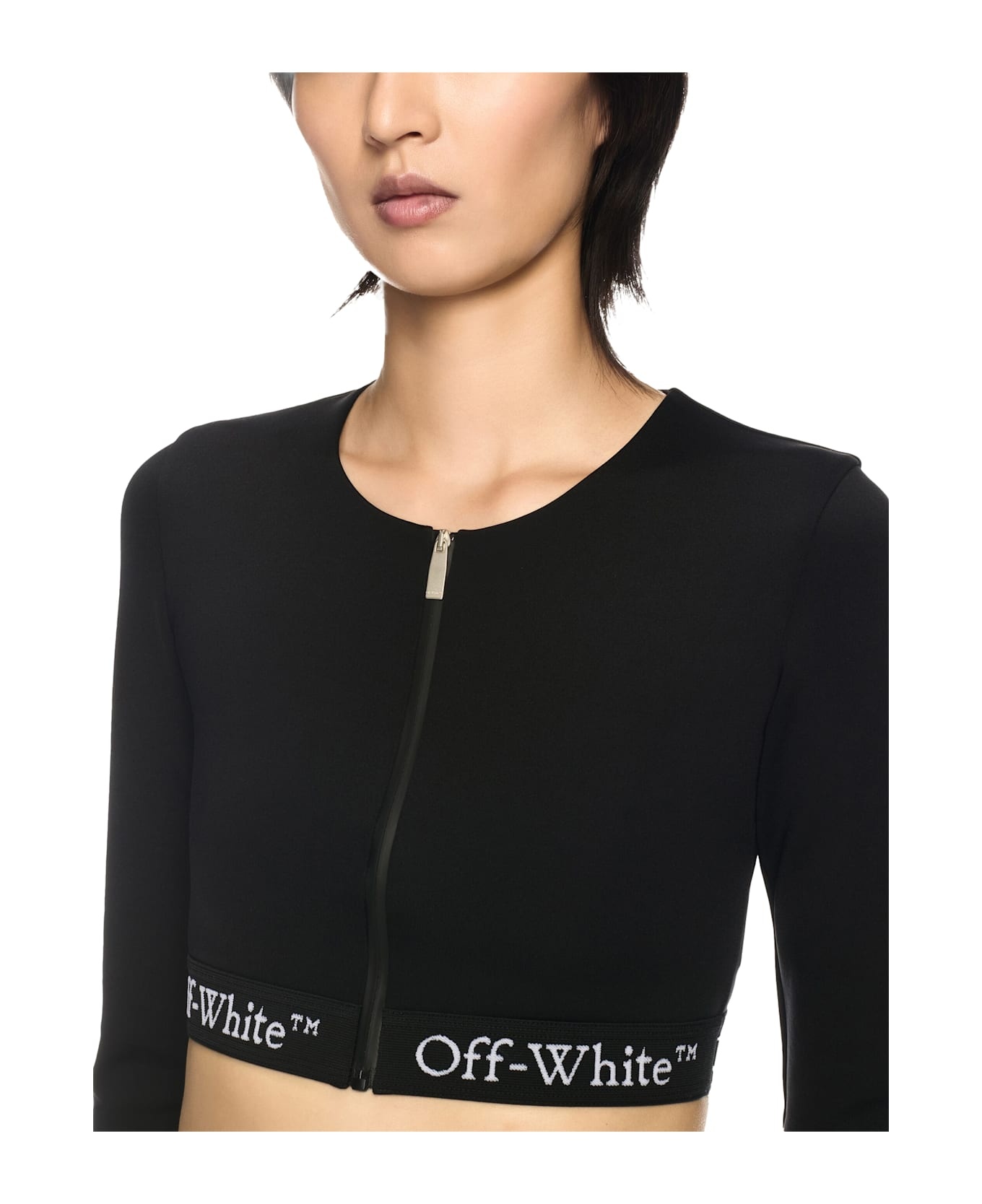 Cropped Top With Logo Band - 5