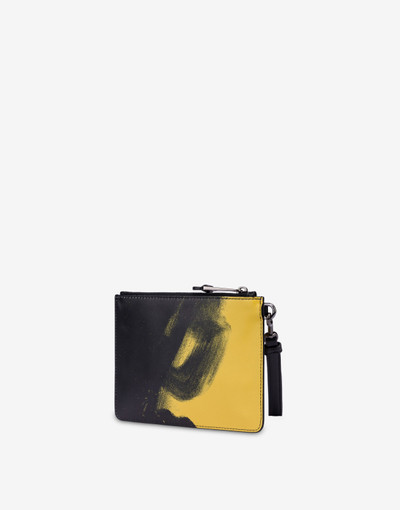 Moschino TONY VIRAMONTES ARCHIVE CALFSKIN CLUTCH outlook