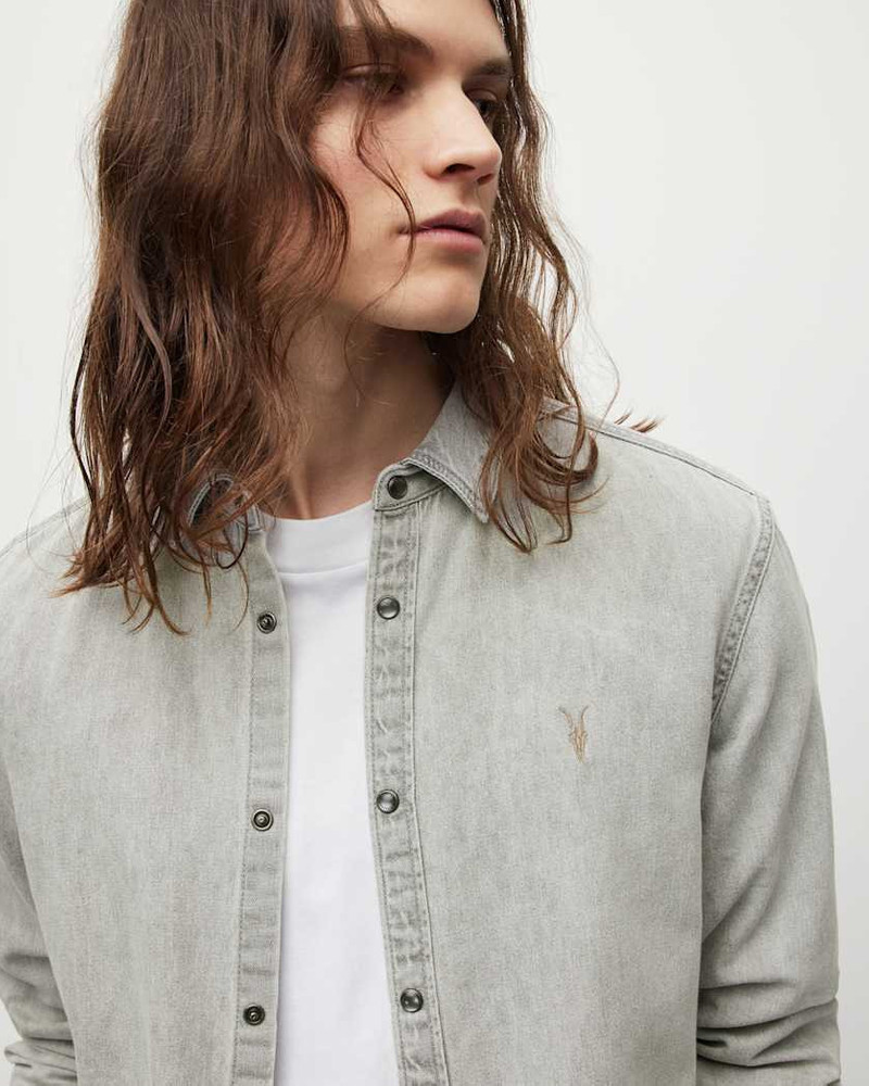 GLEASON RAMSKULL DENIM SHIRT 3