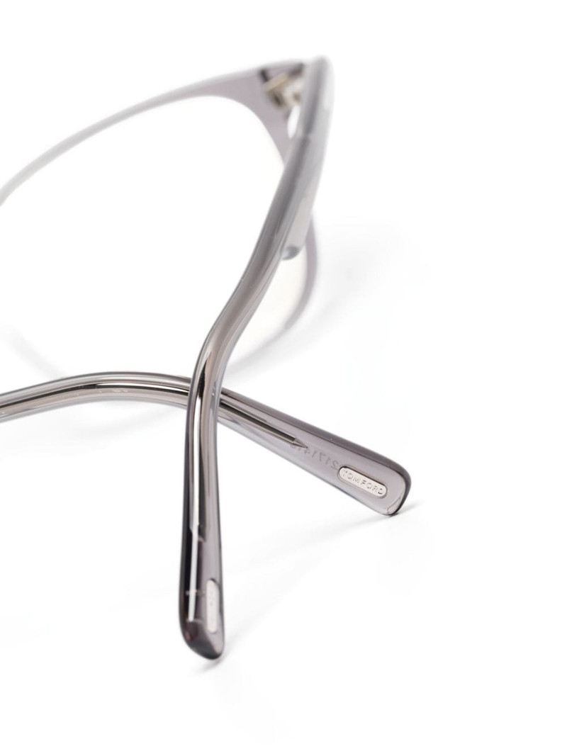 wayfarer-frame transparent glasses 3
