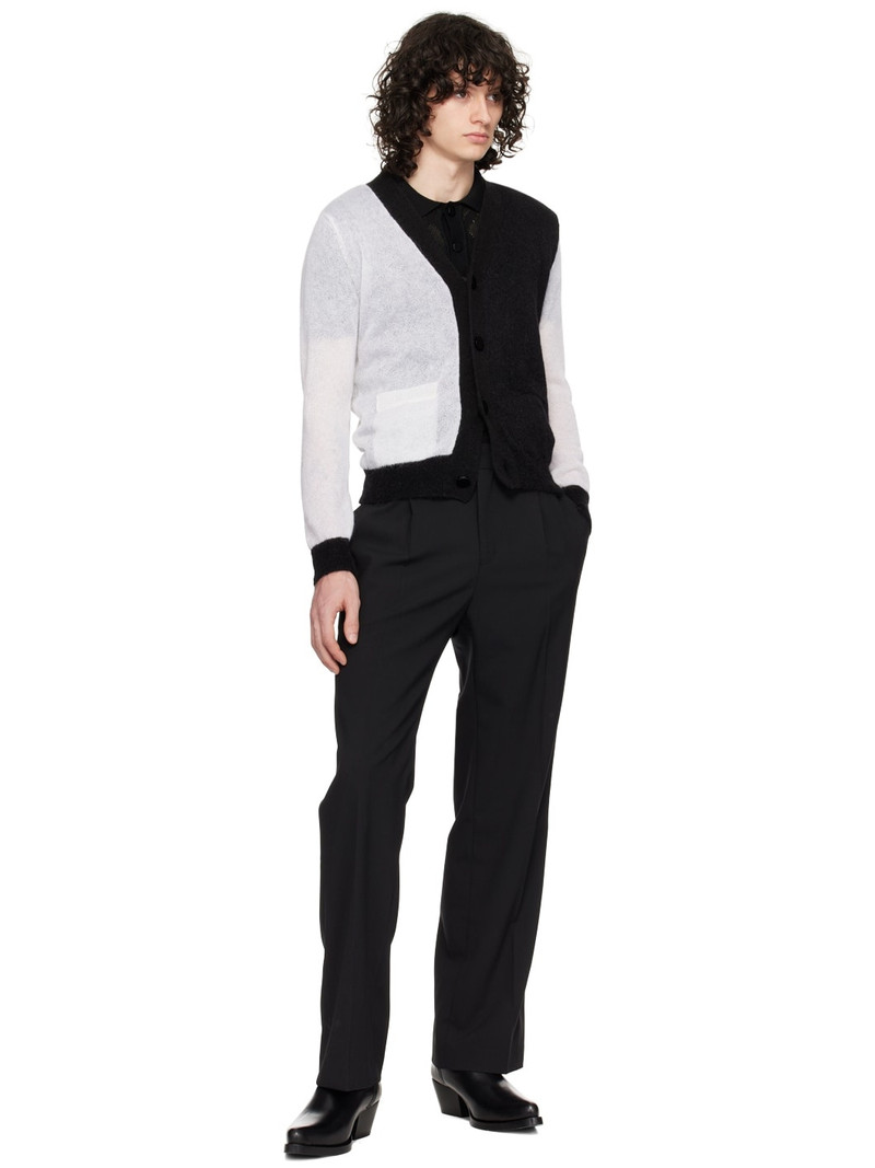 ERNEST W. BAKER Black & White Colorblock Cardigan outlook