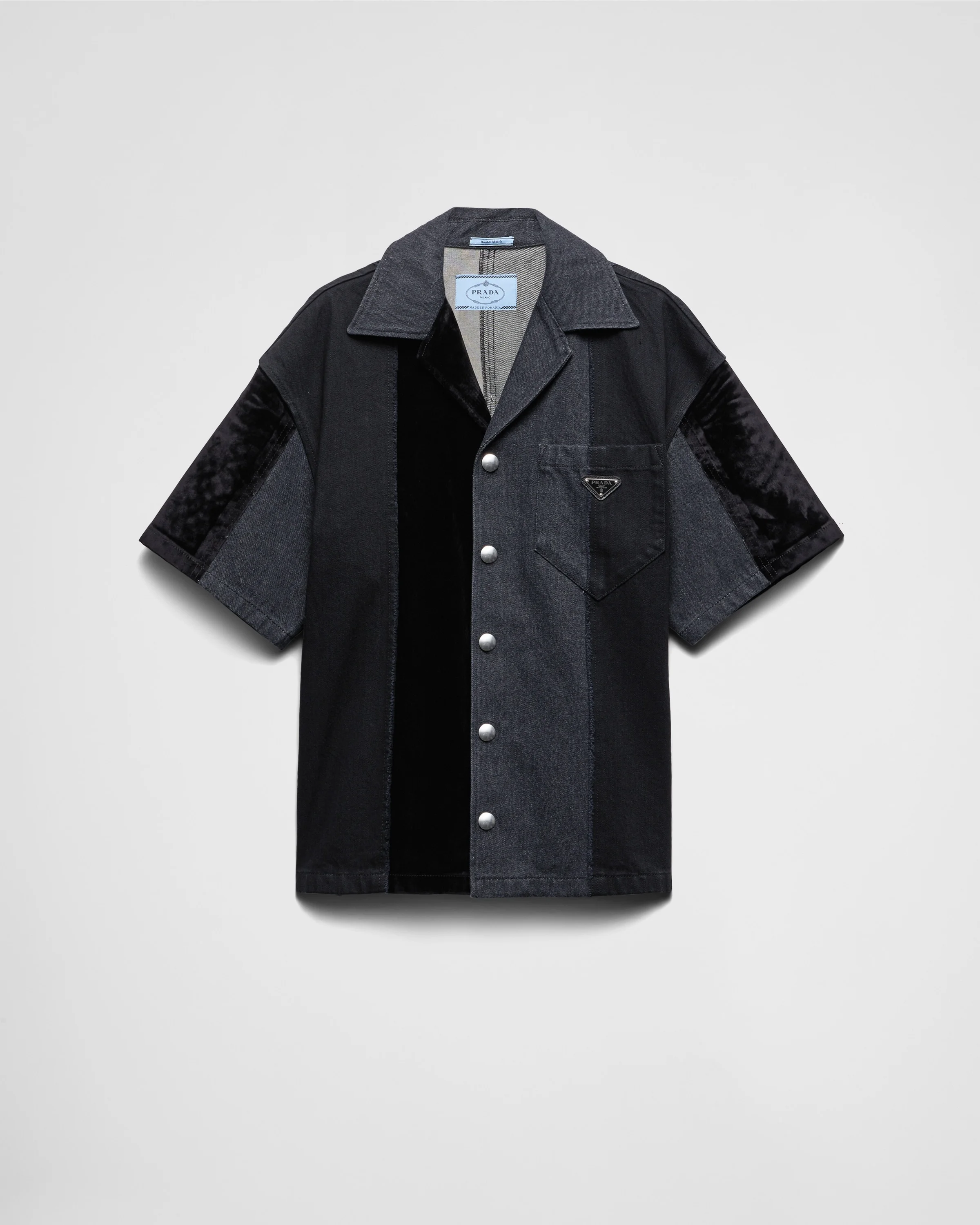 Denim patchwork shirt - 1