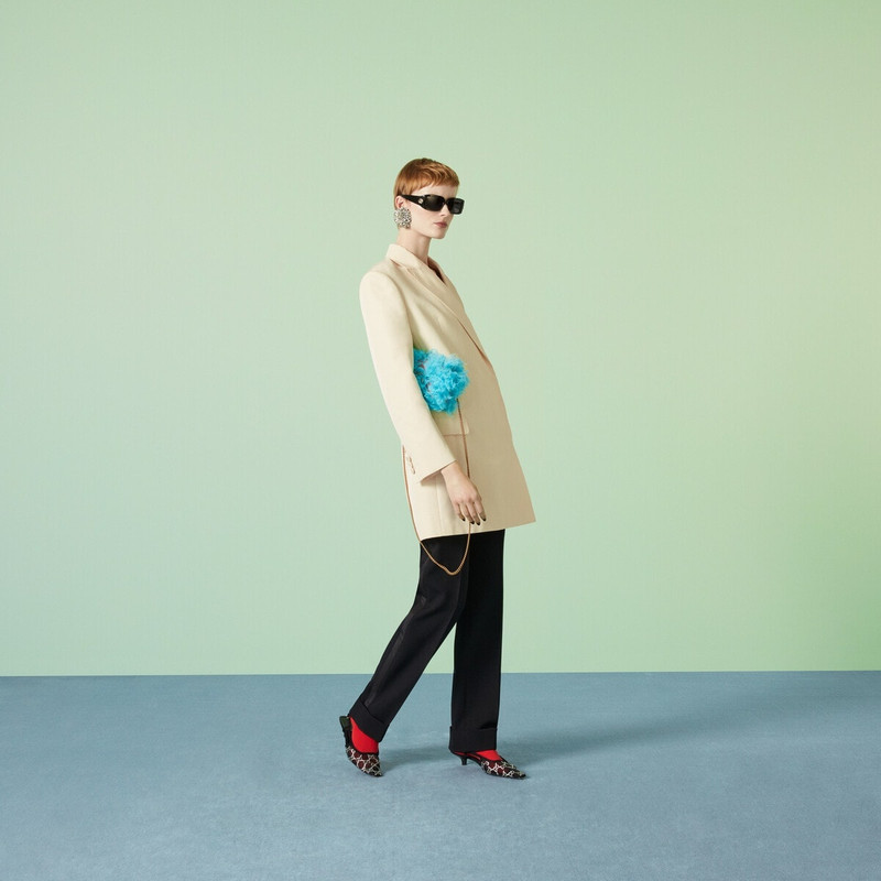 GUCCI Cotton viscose faille jacket dress outlook