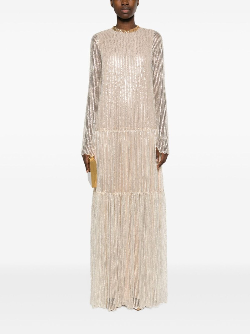 GIAMBATTISTA VALLI tiered sequinned gown outlook