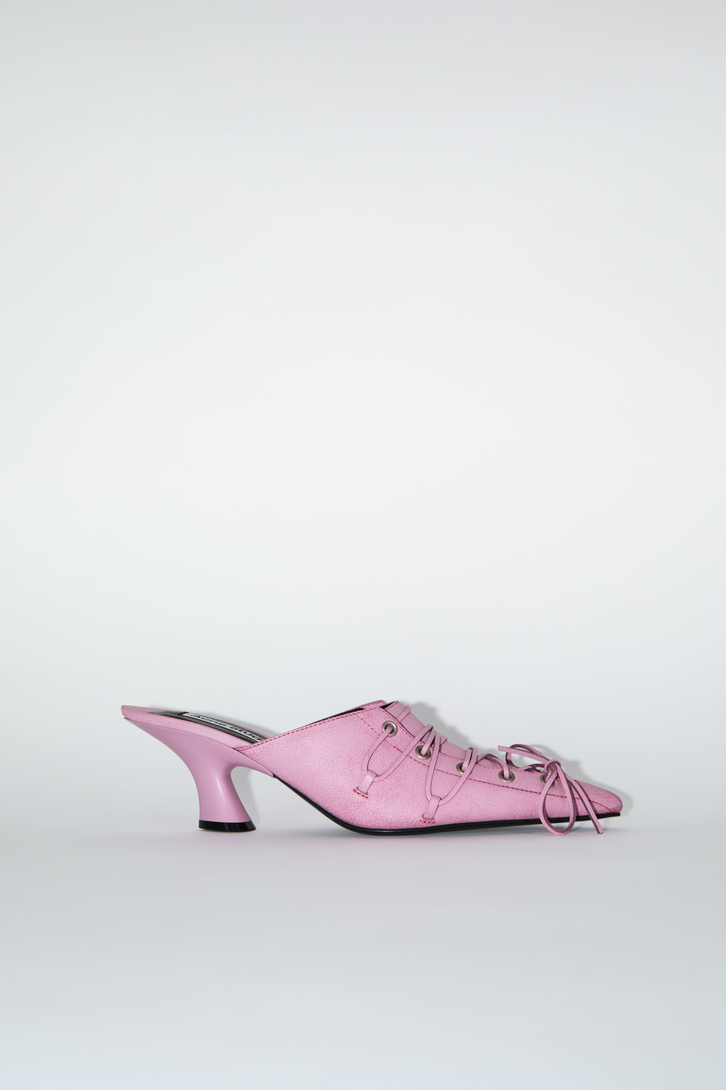 Lace-up heel mules - Pink - 1